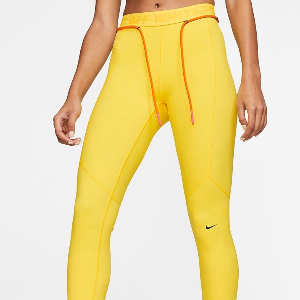NIKE x Off White Yellow Leggings - Picture 4 of 8
